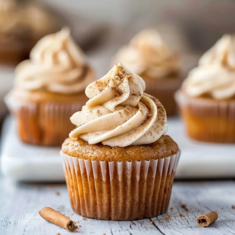 Pumpkin Cupcakes with Cinnamon Cream Cheese Frosting