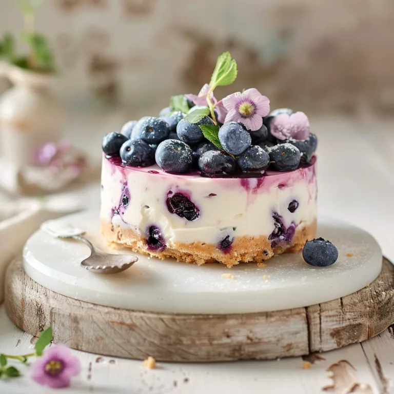 Blueberry Cheesecake No-Bake: Easy Creamy Dessert Recipe