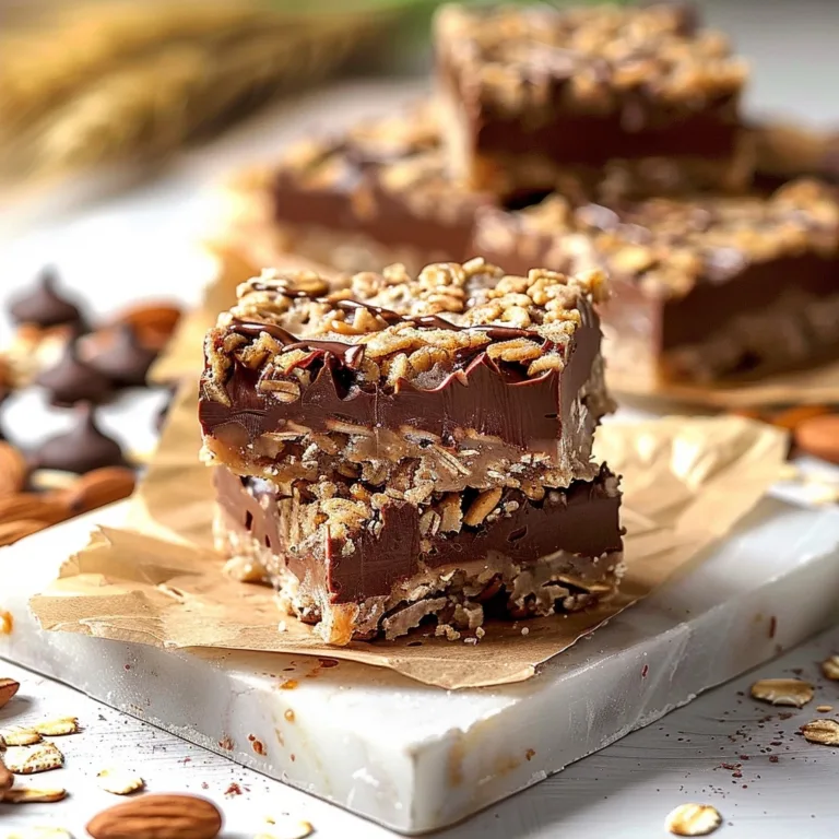 No-Bake Chocolate Oatmeal Bars Recipe