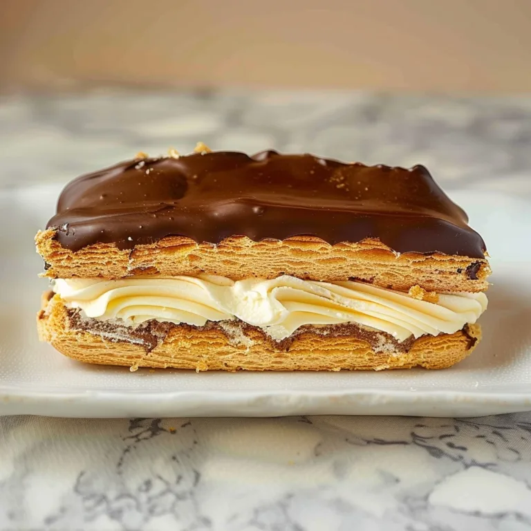 No Bake Chocolate Eclair Dessert Recipe