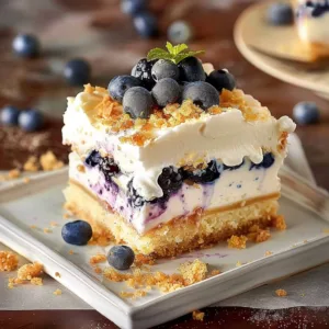 No Bake Blueberry Yum Yum: Easy Layered Dessert