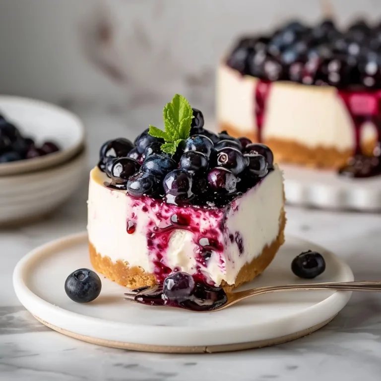 Easy Blueberry Cheesecake Recipe for Beginners