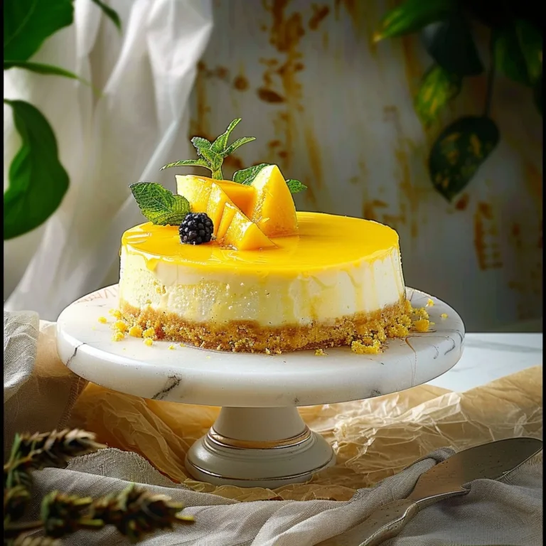 No Bake Mango Cheesecake Recipe Easy