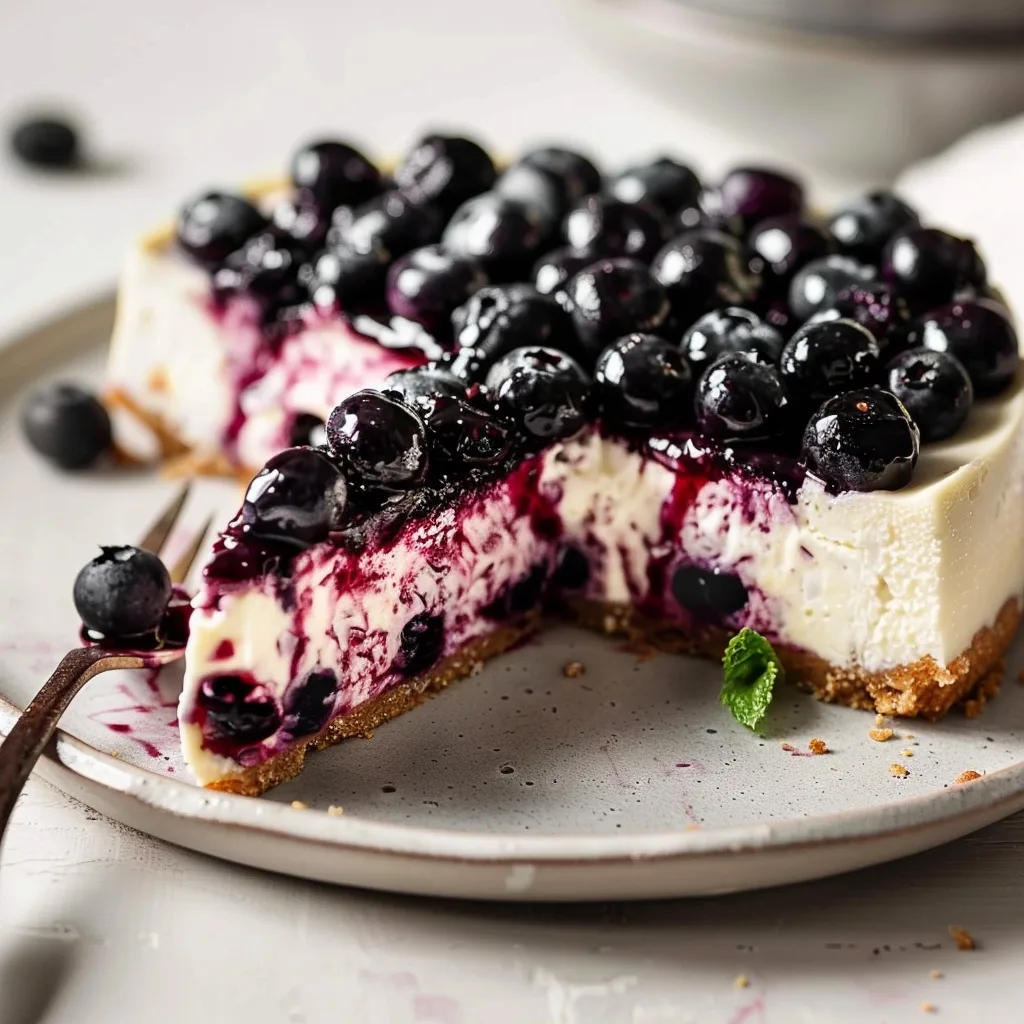 Home 36 Keto No Bake Blueberry Cheesecake Recipe