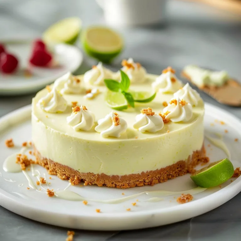 No Bake Lime Cheesecake: Refreshing Creamy Dessert