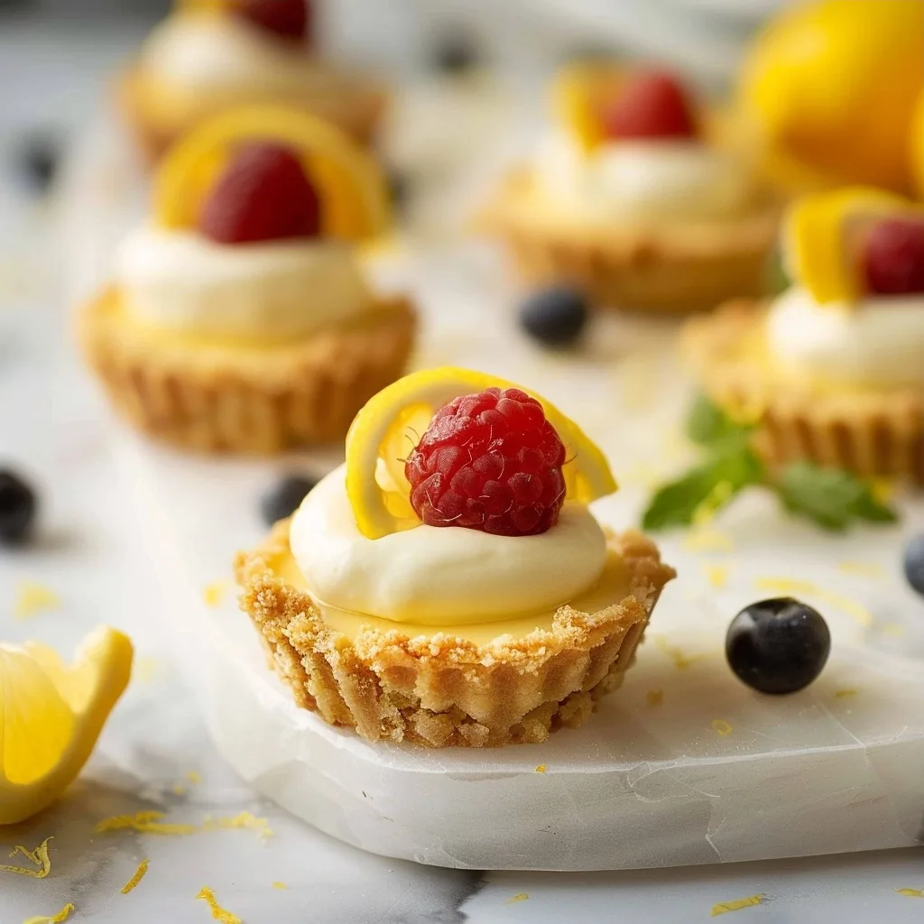Mini No-Bake Lemon Cheesecake Tarts