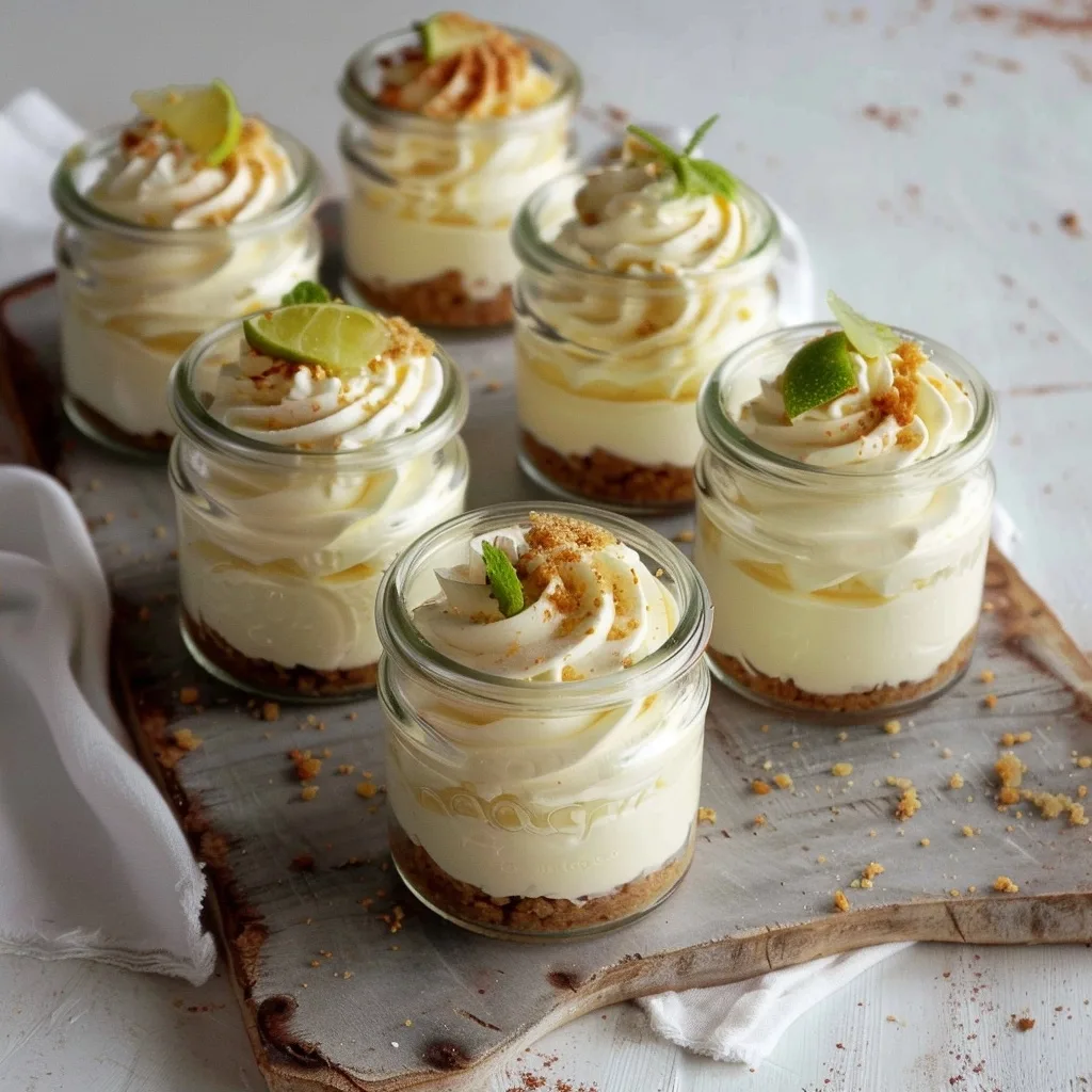 No Bake Key Lime Cheesecake Jars