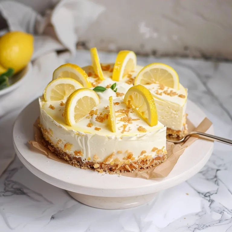 No-Bake Lemon Cheesecake! Refreshing Zesty Dessert