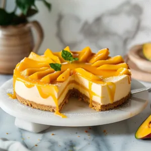Vegan Mango Cheesecake: A Creamy Tropical Delight