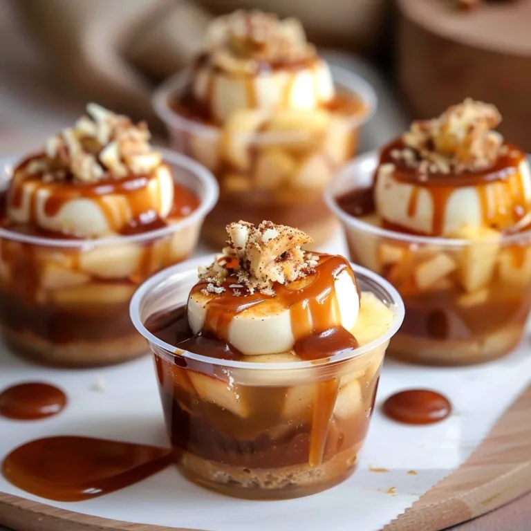 Caramel Apple Dessert Cups for Fall Gatherings