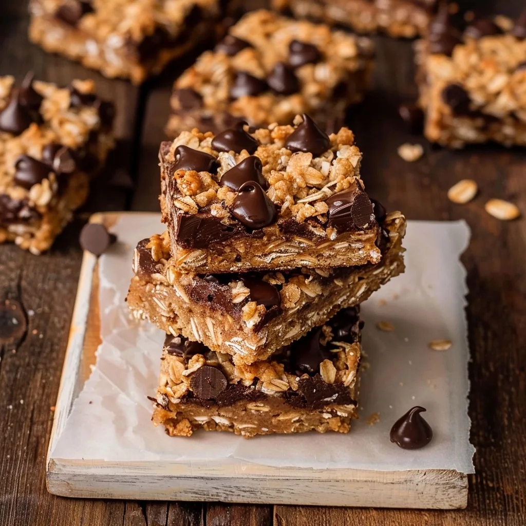 Chocolate PB Oatmeal Bars: Easy Healthy Snack Recipe