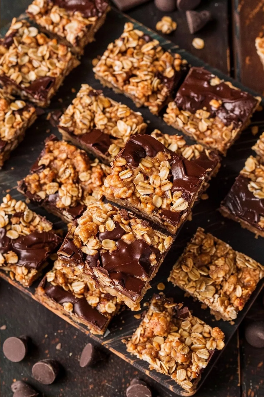 Chocolate PB Oatmeal Bars: Easy Healthy Snack Recipe 4 image 1784617578603