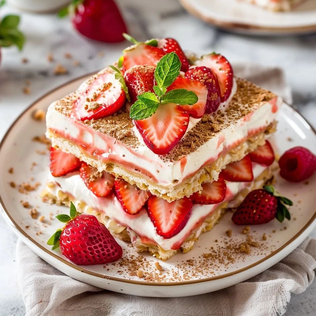 Home 35 No-Bake Strawberry Lasagna Recipe: Easy Layered Dessert