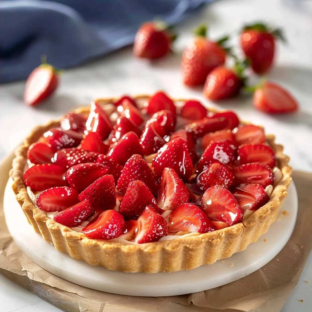 Home 44 Tarte aux Fraises (French Strawberry Tart) Recipe