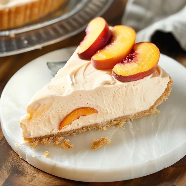 No-Bake Peach Cheesecake: Creamy Summer Dessert