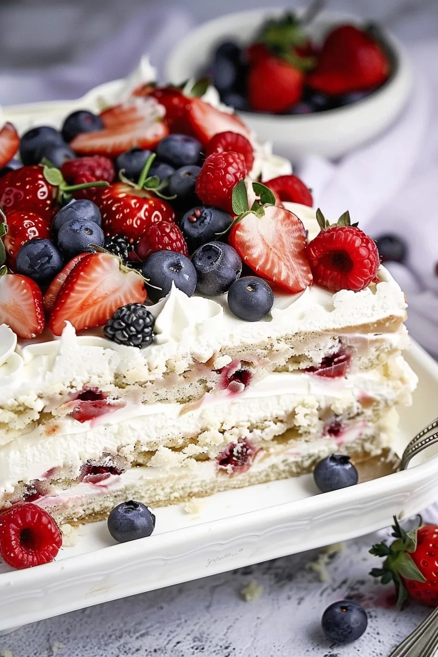 No Bake Summer Berry Icebox Cake Recipe 4 image 1784675927471
