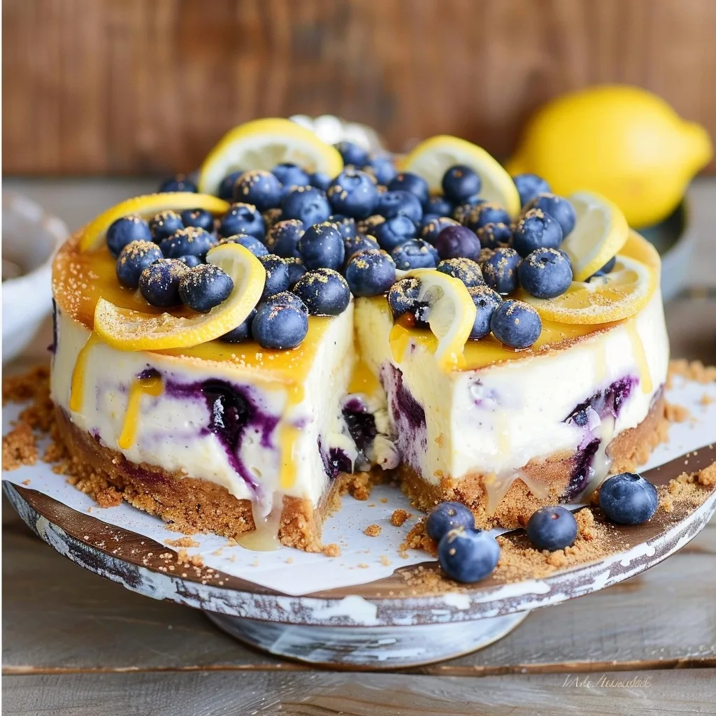 Home 31 Lemon Blueberry Cheesecake Recipe