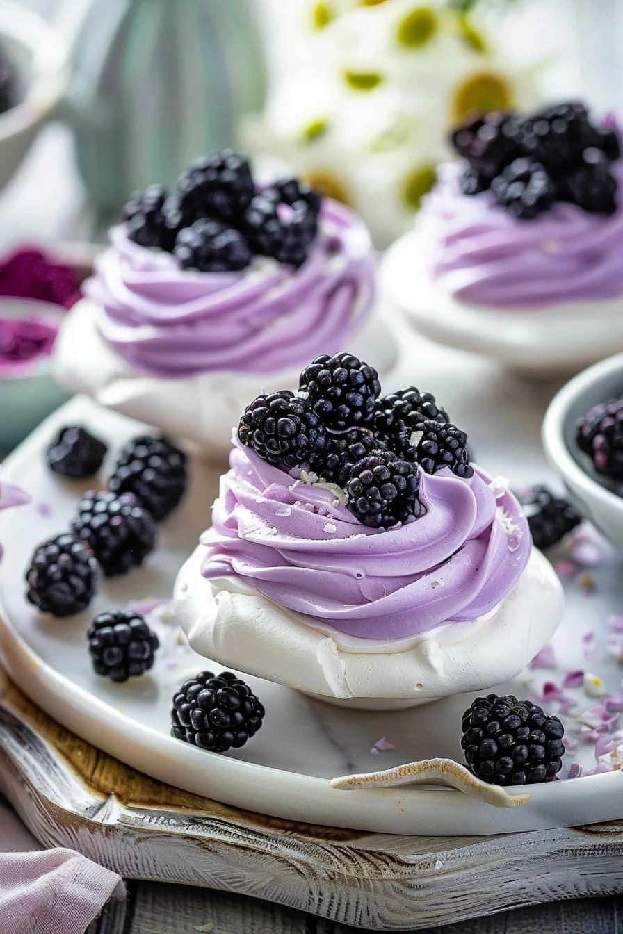Blackberry Pavlovas for Elegant Dessert Lovers 4 image 1784838846797