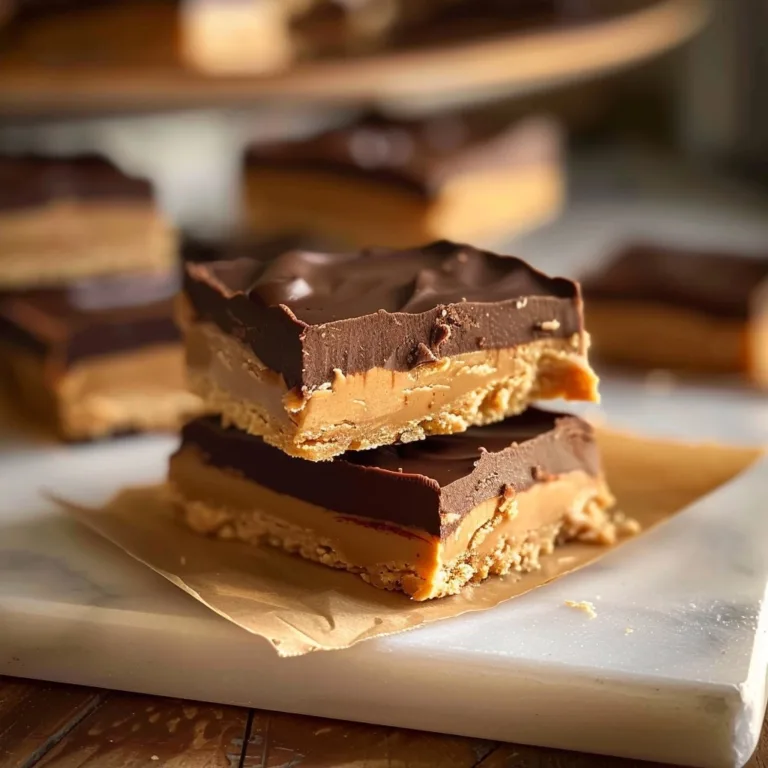 No Bake Chocolate Peanut Butter Bars Recipe