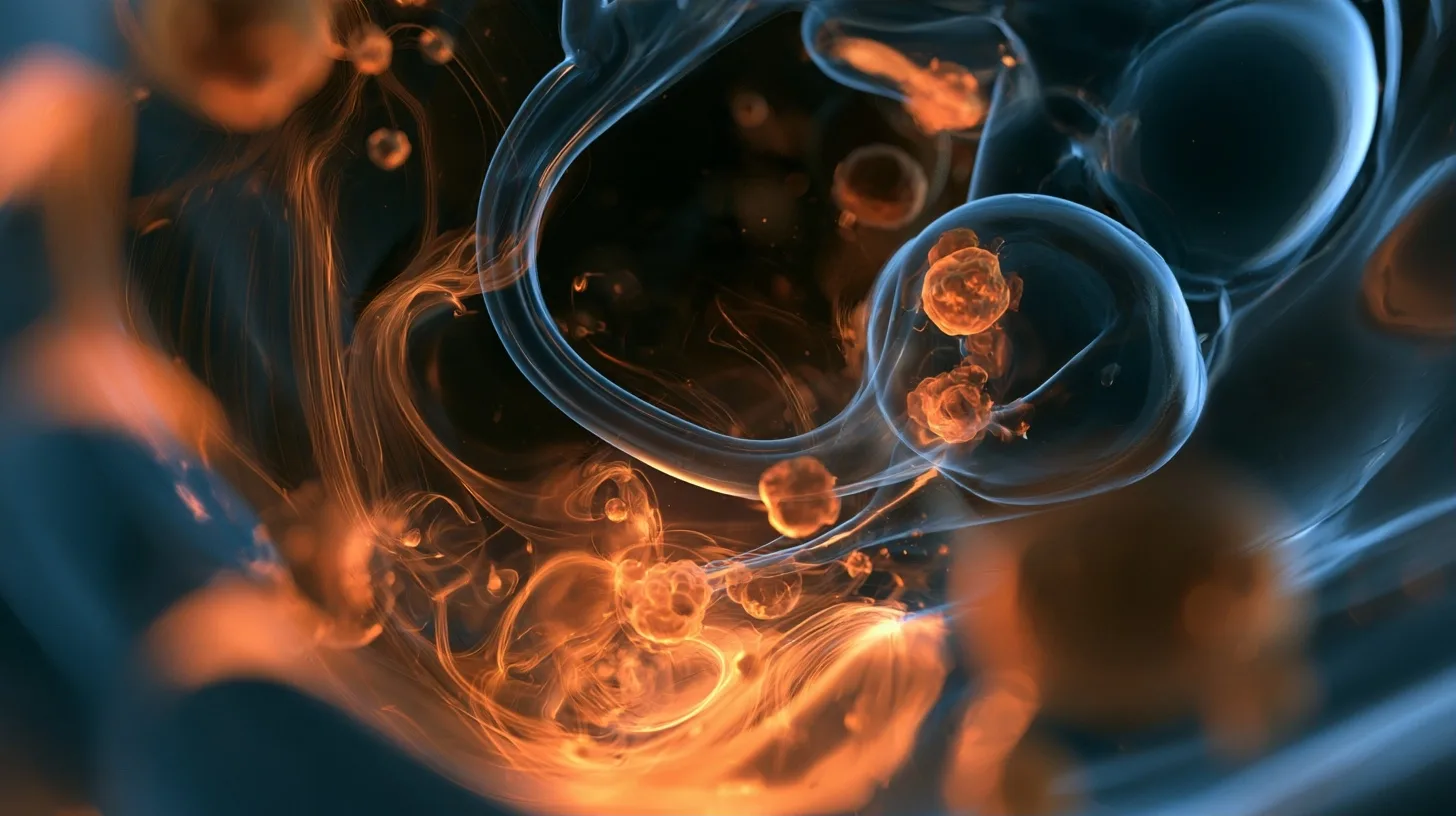 Treating Kidney Stones with a Tiny Camera: Ureteroscopy Explained 5 A medical illustration showing potential complications after a scope procedure, such as a mild infection, slight bleeding, or a small perforation in the urinary tract, emphasizing areas of concern.
